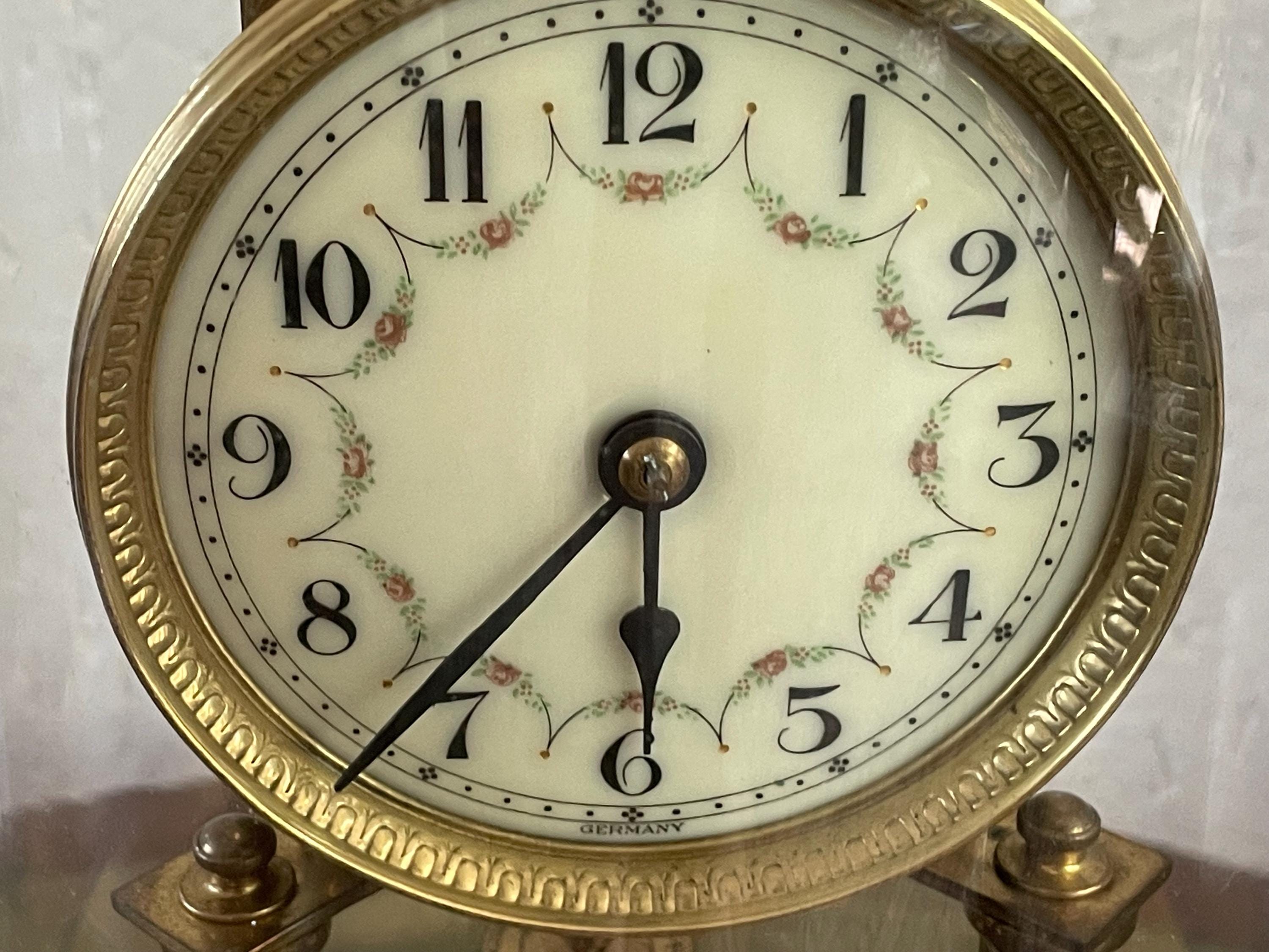 ▽※前Da1022 ドイツ製 Schatz シャッツ 手巻き 置時計 ジャンク ▽※前Da1022 ドイツ製 Schatz シャッツ 手巻き 置時計 ジャンク ▽※前