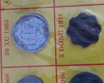 Vietnam Set/35 Coins Collection Indochine -annam Vietnam 1802-1976