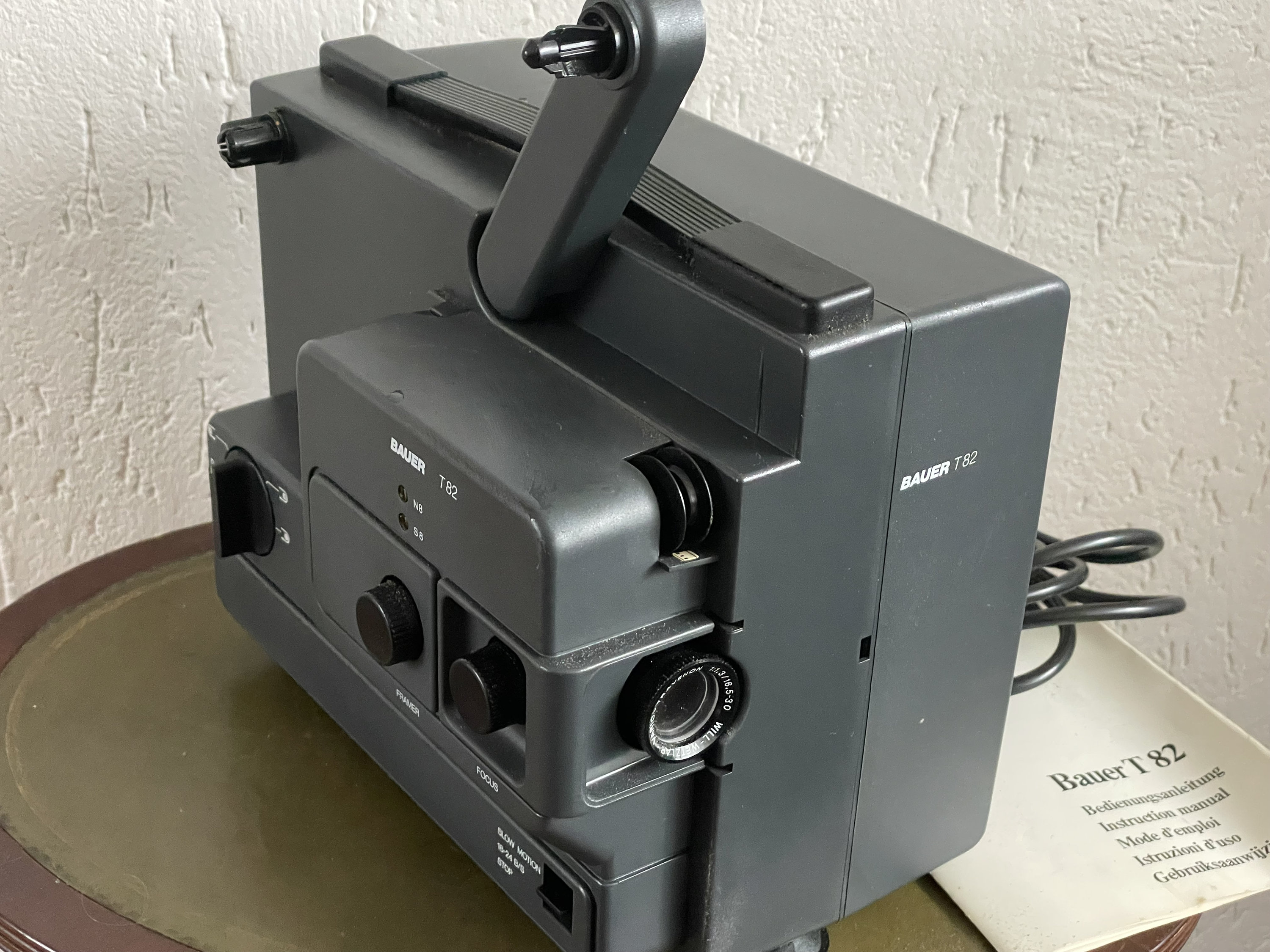 Film Projector Bauer T82 in Luxury Case. Complete. See Photos and