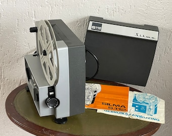 Film projector Silma S112 Italy - In goede werkende staat. Compleet. Zie foto's  Vintage Super 8 filmprojector