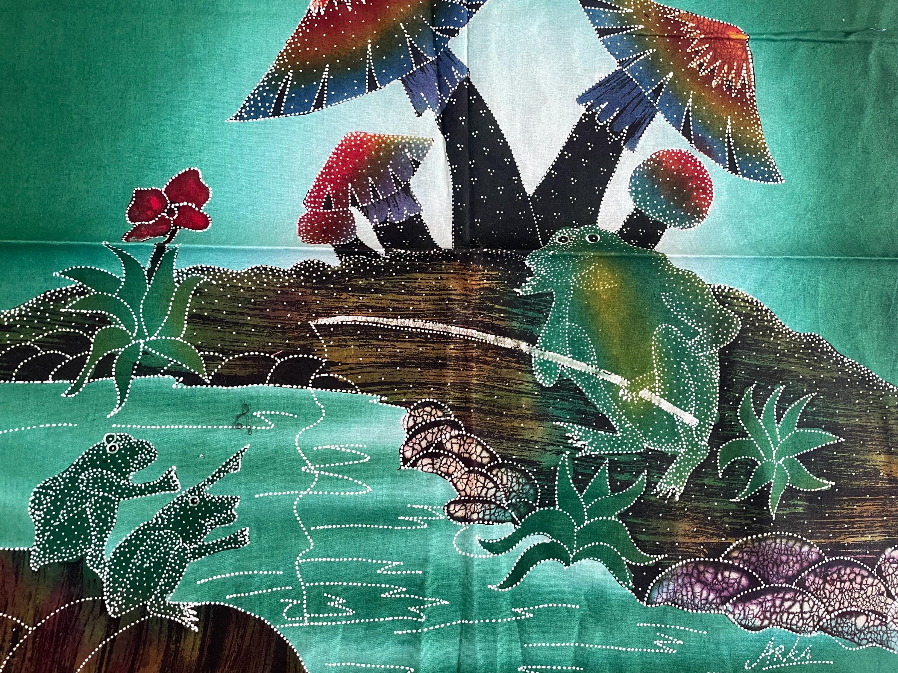 20x20インチ/50x50cm インドネシアのバティック絵画 - バティック布