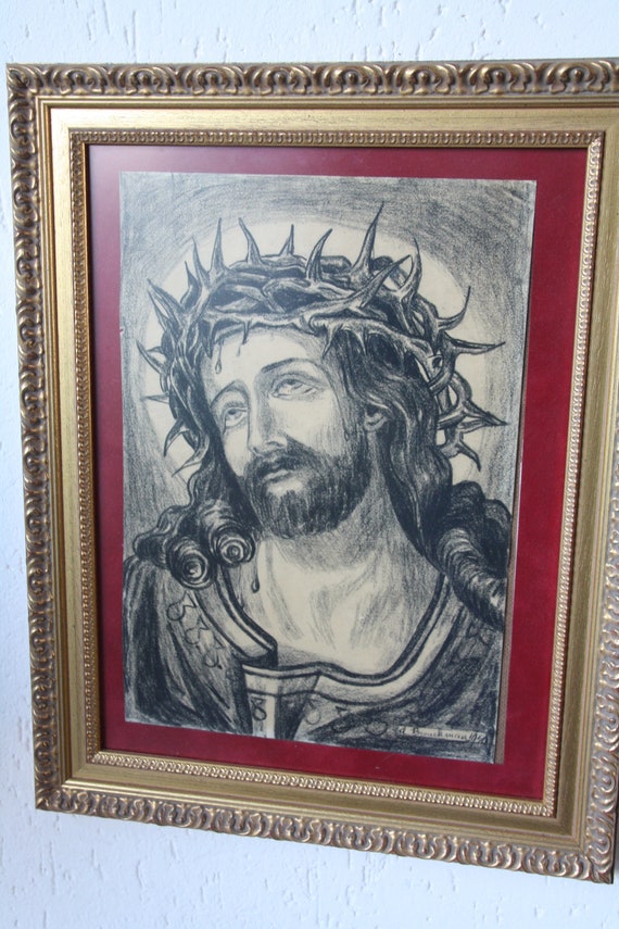 Gesù con corona di spine - DISEGNO