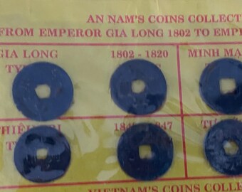 Vietnam Set/35 Coins Collection Indochine -annam Vietnam 1802-1976