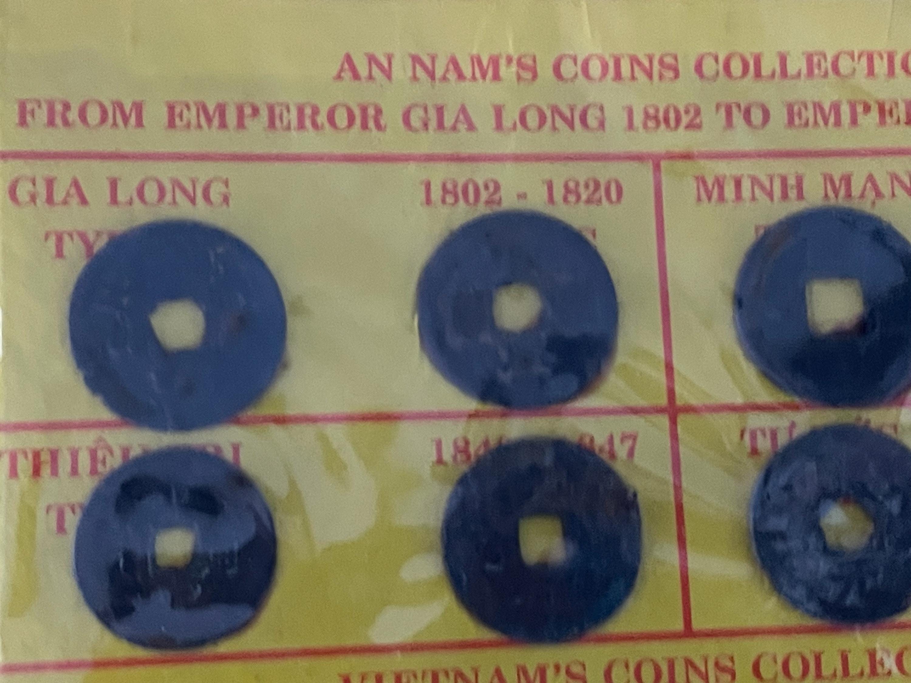 Vietnam Set/35 Coins Collection Indochine -annam Vietnam 1802-1976