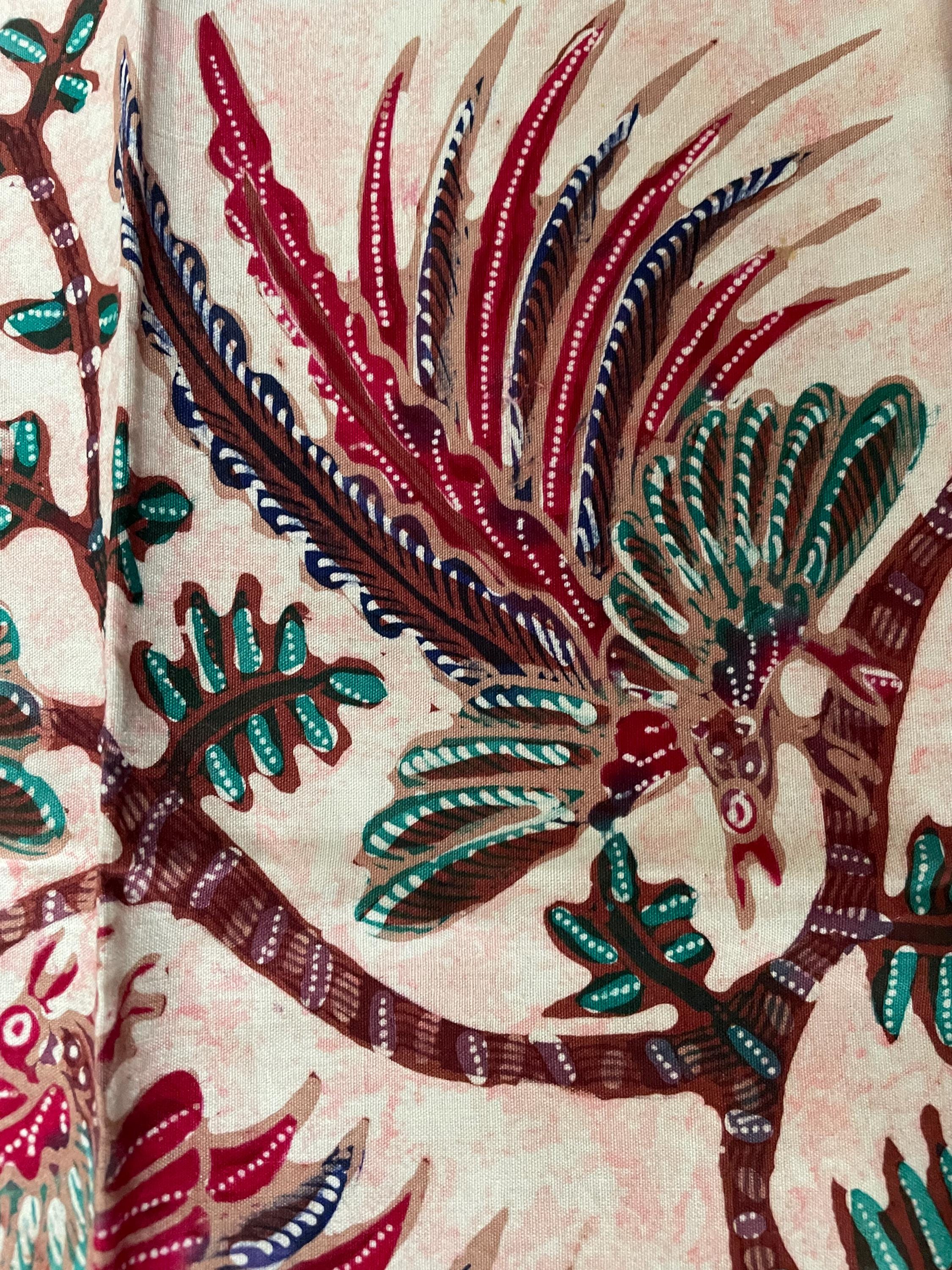 20x20インチ/50x50cm インドネシアのバティック絵画 - バティック布