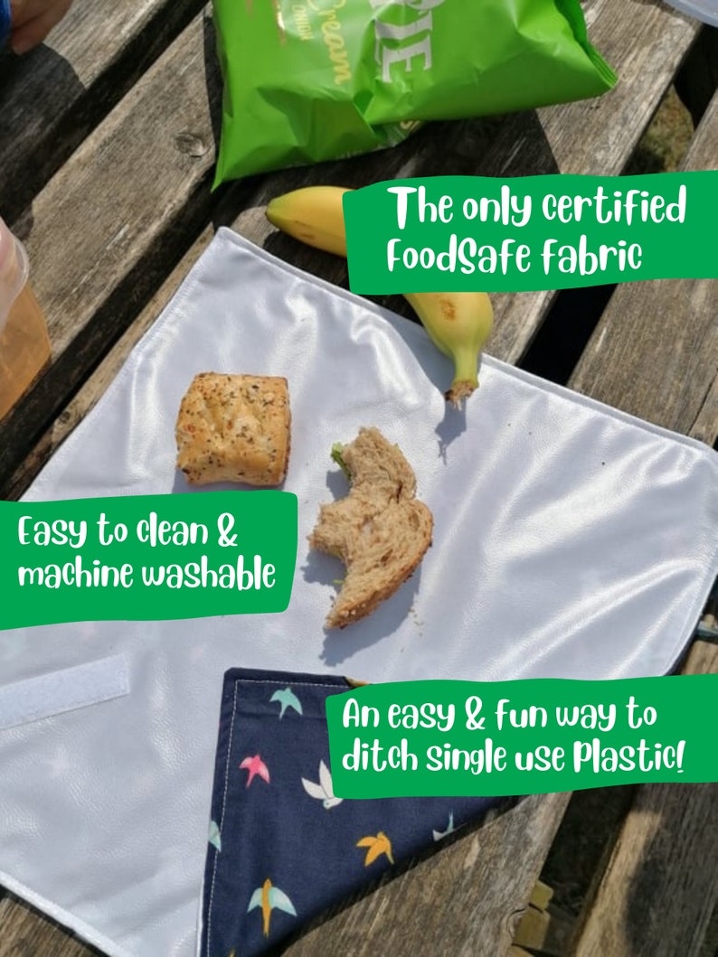 Reusable Sandwich Wrap Eco Friendly Sandwich Wrap Foodsafe Etsy UK