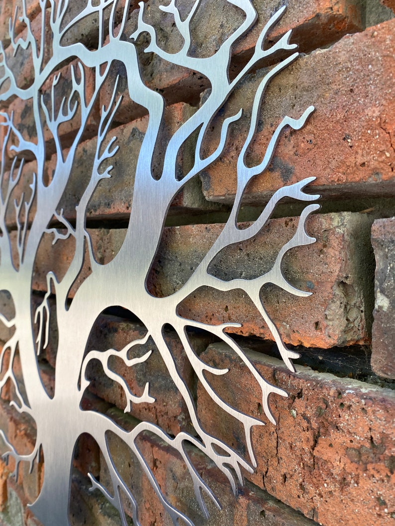 Metal Wall Art Decor Sculpture Tree of Life Etsy UK