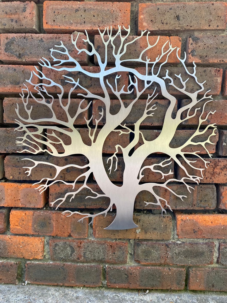 Metal Wall Art Decor Sculpture Tree of Life Etsy UK