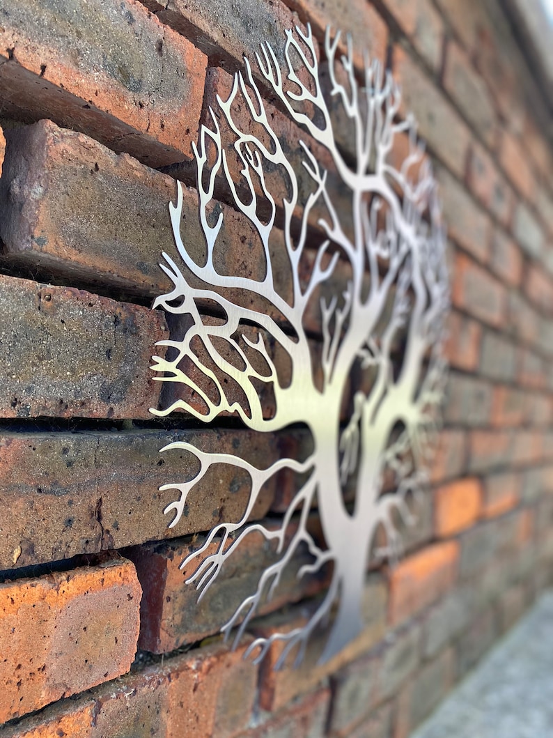 Metal Wall Art Decor Sculpture Tree of Life Etsy UK