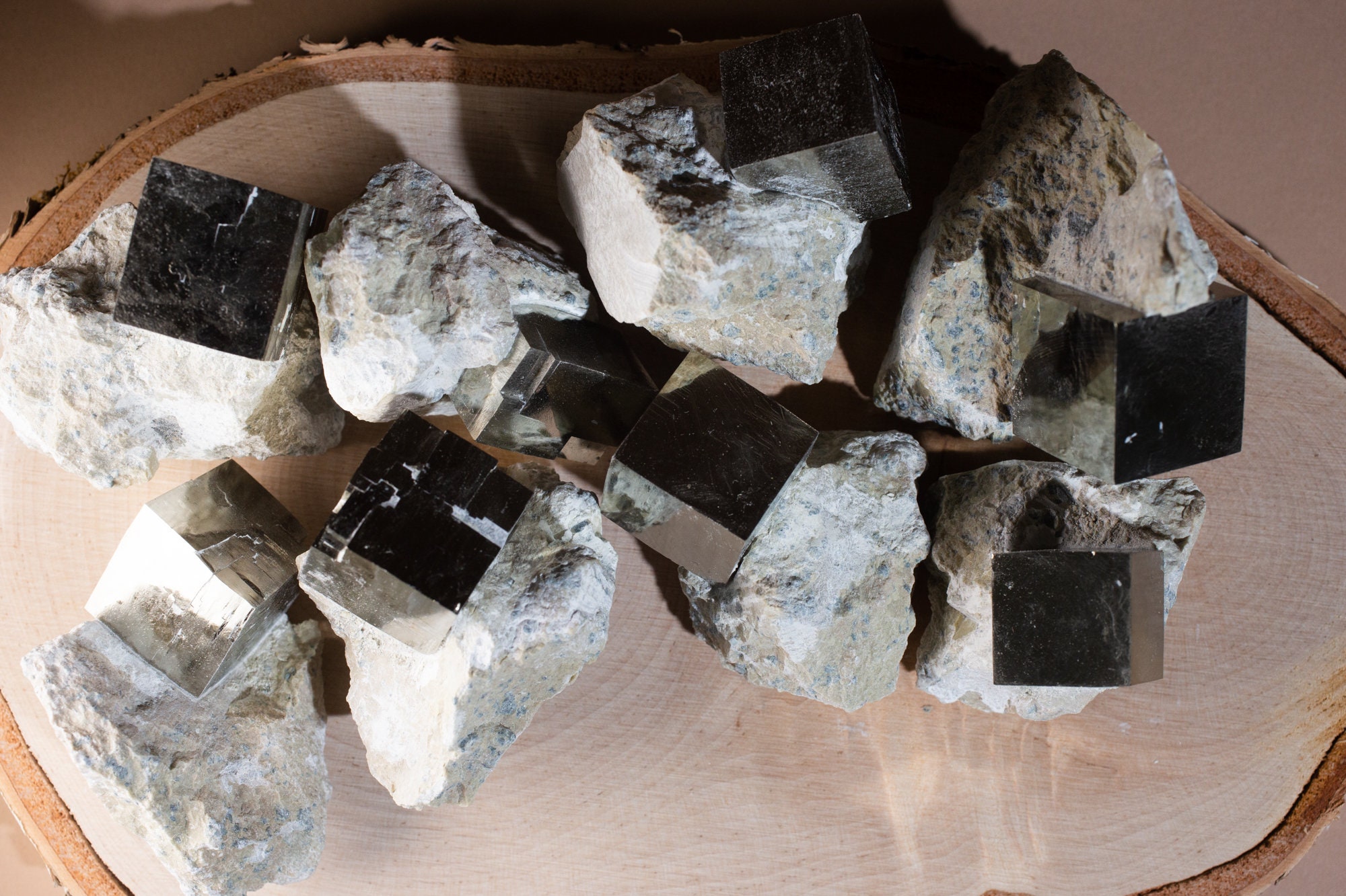 Pyrite Cube Fool's Gold Gemstone for Happiness and Etsy