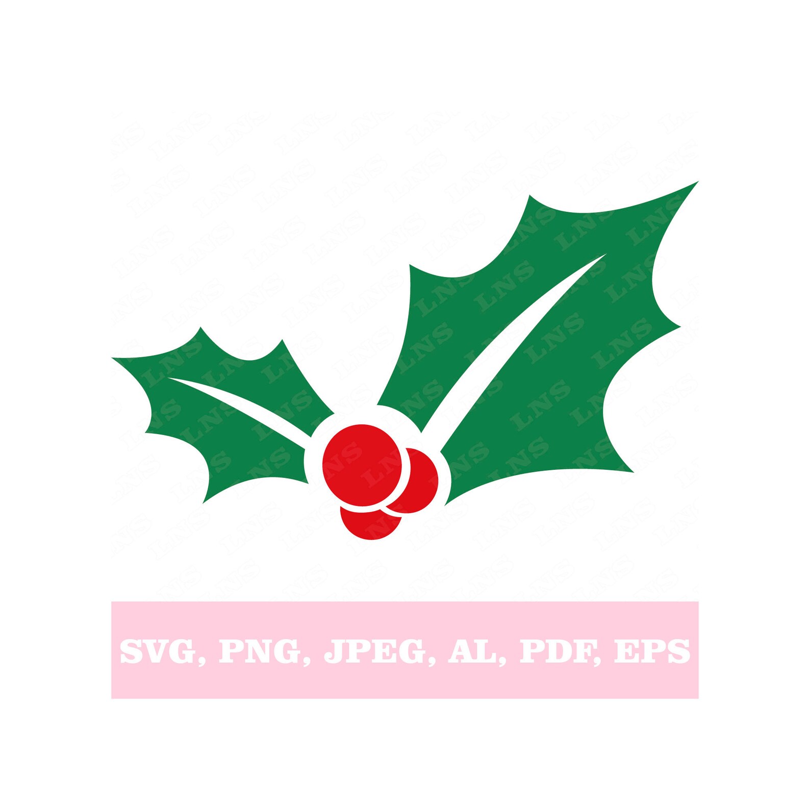 Christmas holly berry svg for cricut Etsy