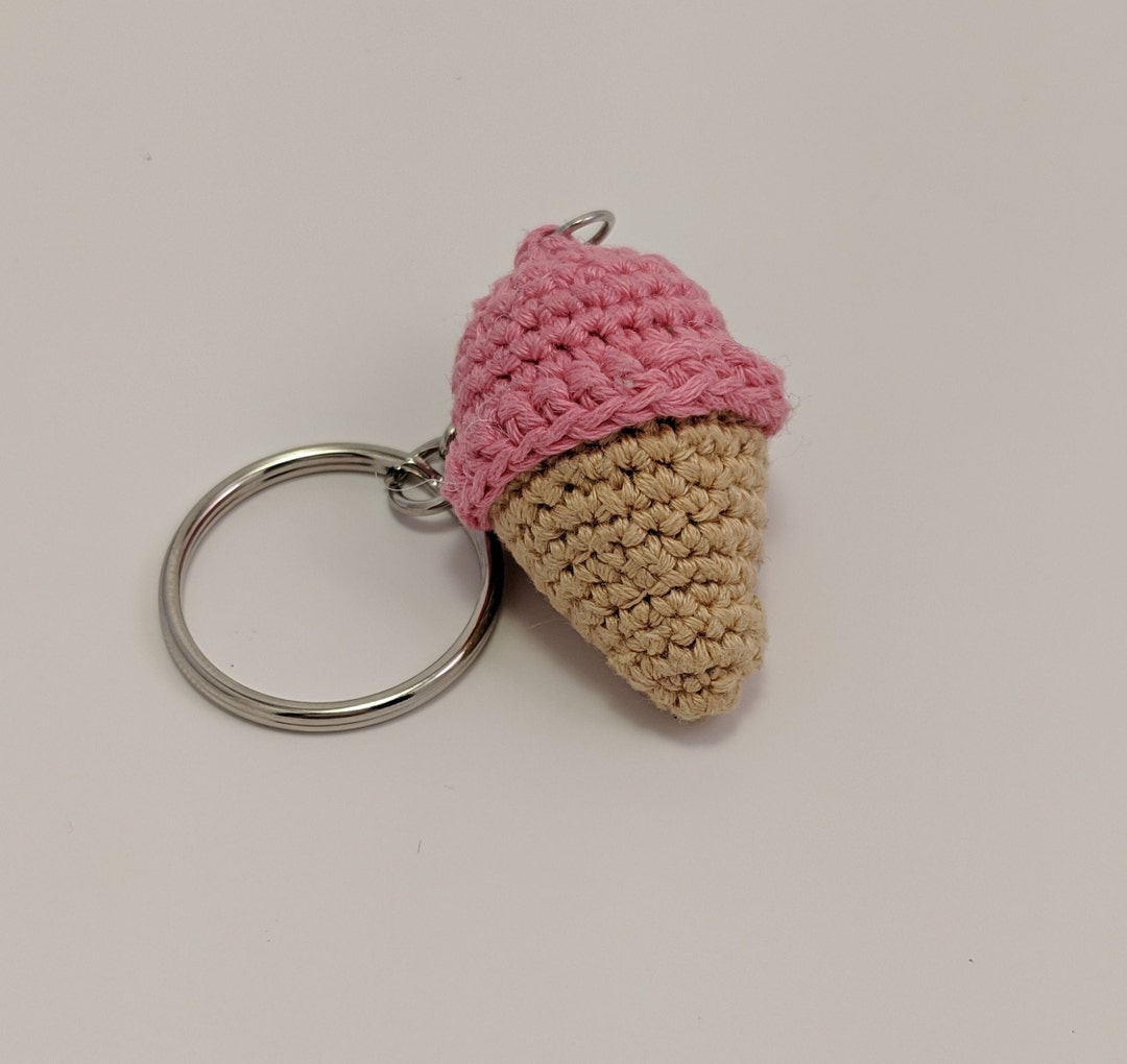 Ice Cream Cone Key Chain Etsy