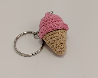 Ice cream cone key chain