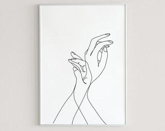 Hands Outline Etsy Hands Outline Etsy