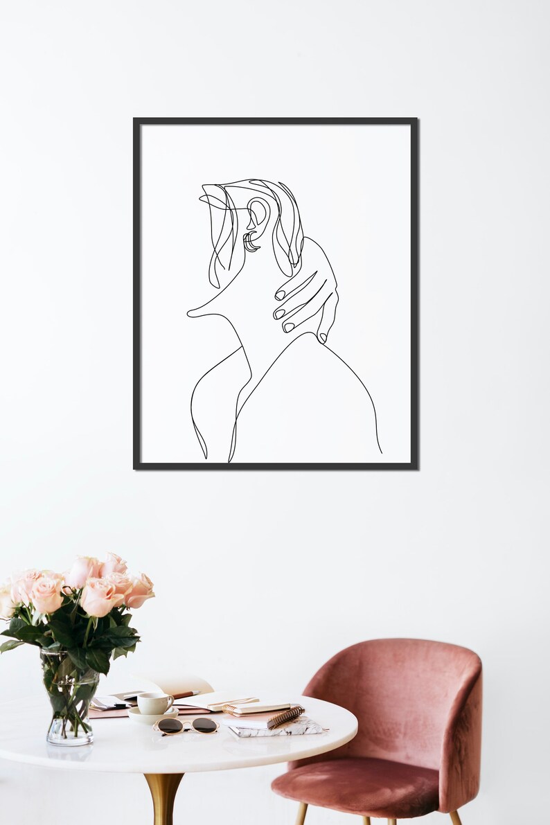 Female Art Print Abstract Art Printable Wall Art Woman - Etsy