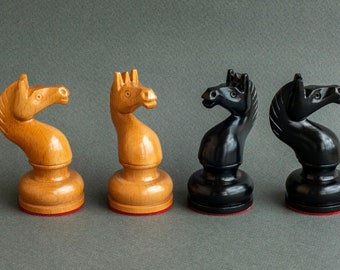 Mikhail Tal Soviet Grandmaster Vintage Antique Chess Set 