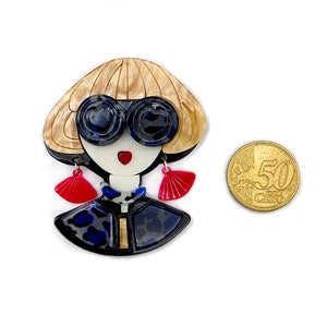 cool statement brooch fashion icon design 'NEW YORK CITY' image 3