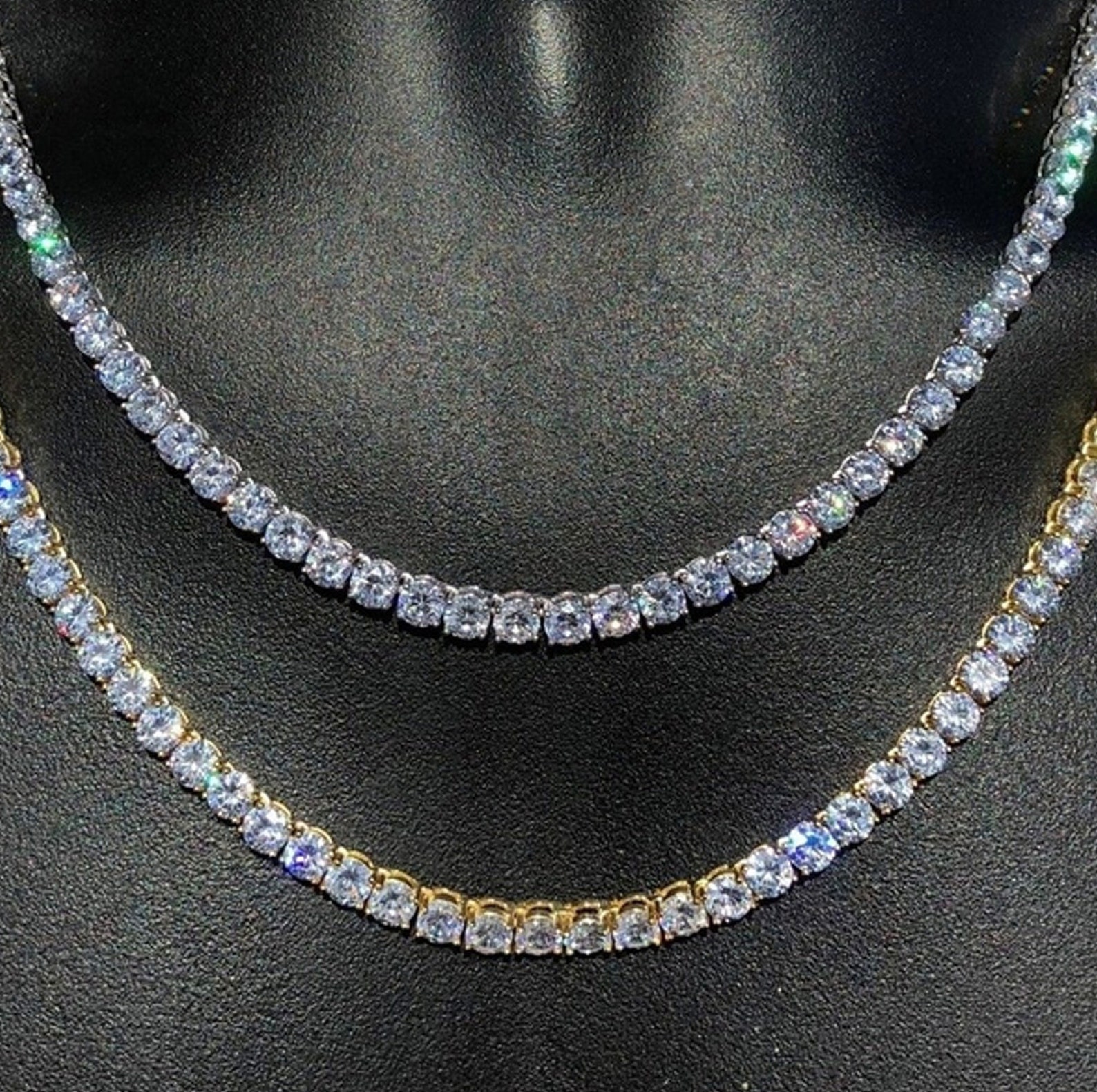 5MM Brilliant VVS Diamond Tennis Necklace Chain For Men Women Etsy 5mm-brilliant-vvs-diamond-tennis-necklace-chain-for-men-women-etsy