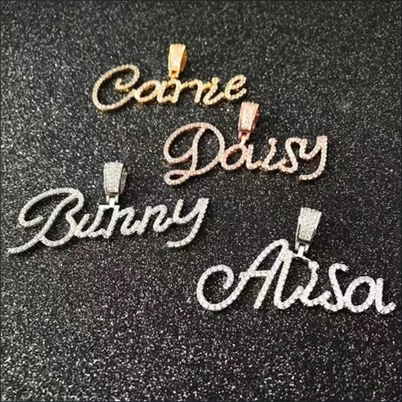 Customized Pendant Custom Classic Font Letter Pendant Etsy