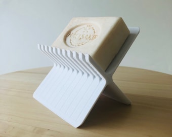 3D Printed Soap Holder: X-Shaped, Recyclable PLA Plastic
