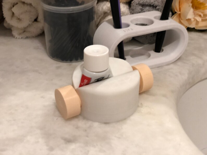 Customizable 3D Printed Toothpaste Squeezer Unique Bathroom Design Gift Soft Eco Friendly Healthy Dental Care Home Decor toothbrush set image 3