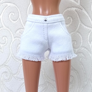 Jeans Shorts mit Fransen : Zerrissene 30 cm Puppenkleidung