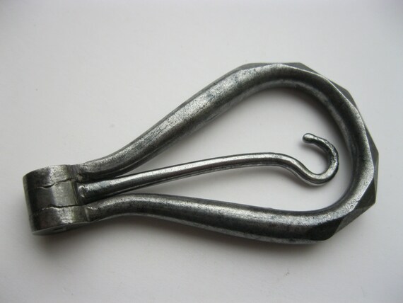 Metal black button hook, 4
