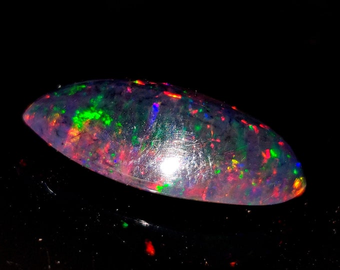 Opal, Éthiopien opal gemstone Naturel, Naturel black fire