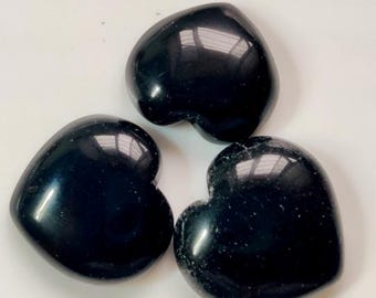 good quality onyx gemstone 123Ct natural black onyx cabochon loos gemstone heart shape black onyx 3pcs lot jewelry making
