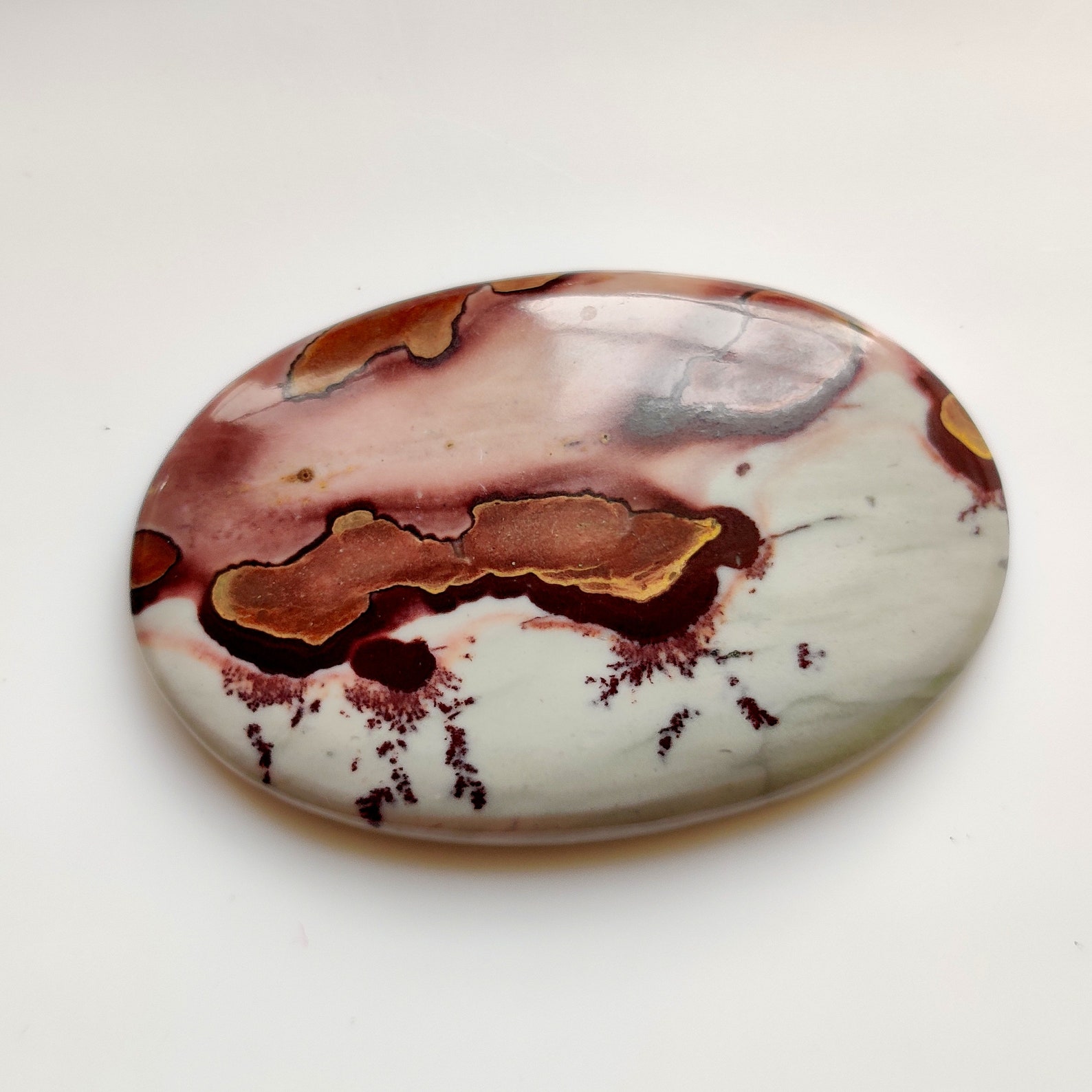 COFFEE BEAN JASPER Gemstone 56ct Oval Shape Coffee Bean Jasper Etsy