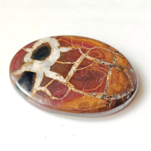 BEAUTIFUL SEPTARIAN GEMSTONE Oval Shape 69CT High Quality Natural Septarian Cabochon Perfect Jewelry Making Septarian Loose Gemstone 43x31x5
