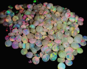 1000 PCS  Ethiopian Opal Beads 4-5mm, Natural Center Drilled Welo Opal Beads, Loose Gemstone Beads for Jewelry Making, Wholesale