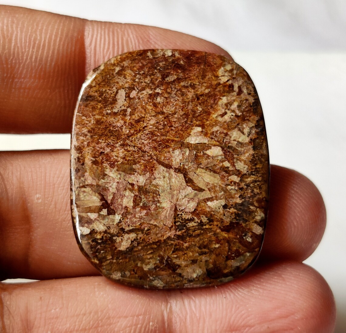 HIGH QUALITY BROWN Jade Gemstone 47ct Natural Brown Jade Etsy