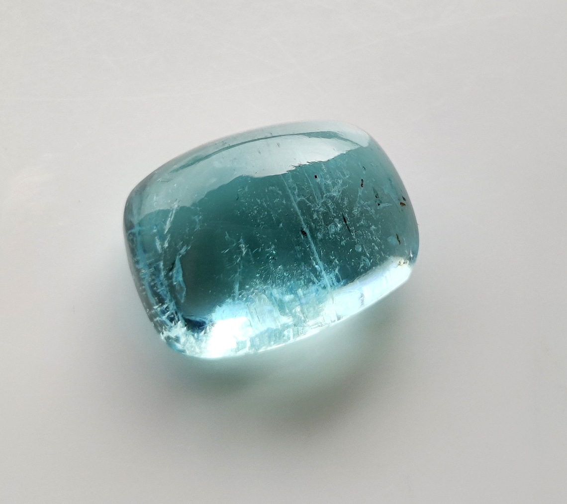NATURAL AQUAMARINE GEMSTONE 10ct Radiant Shape Perfect Pendant Etsy