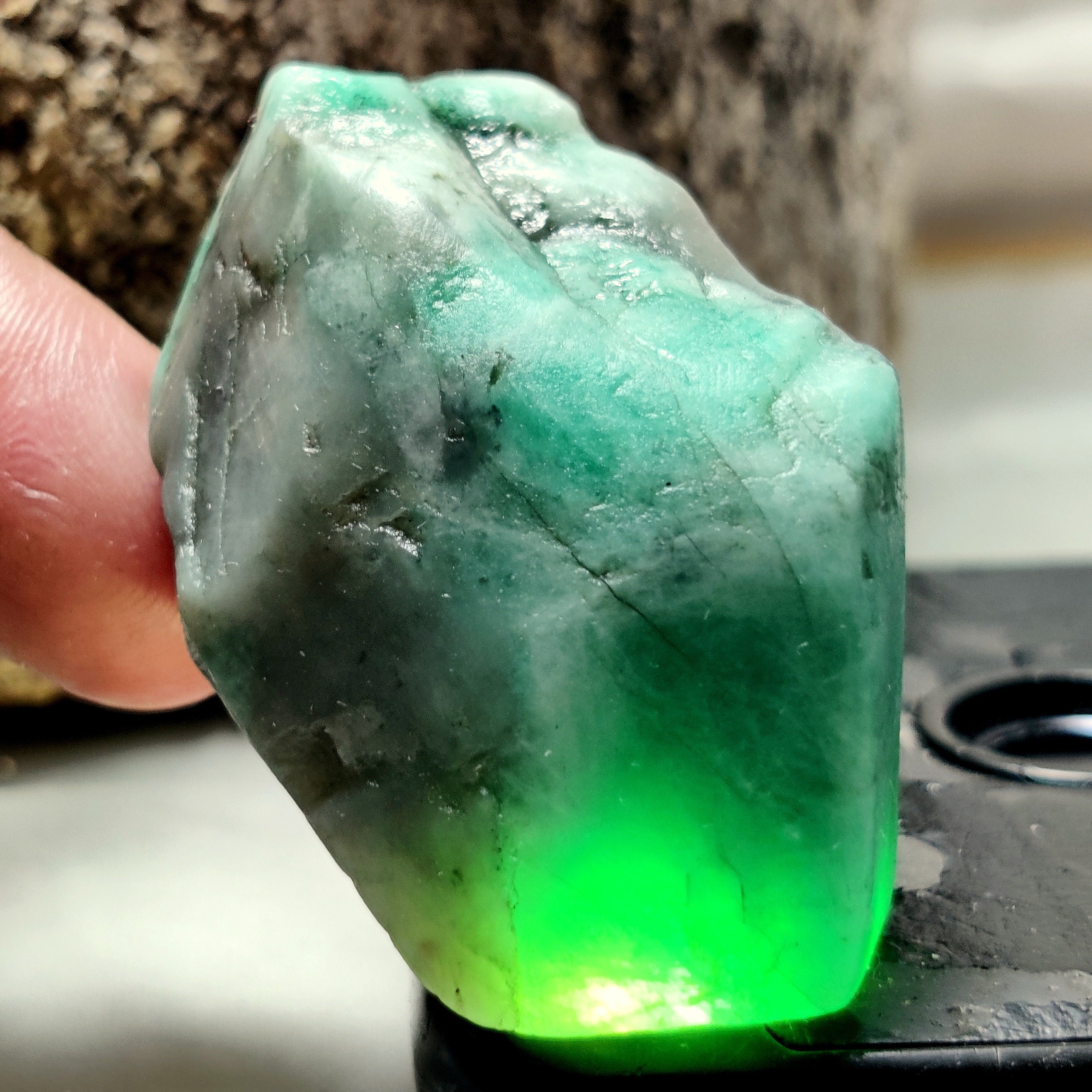 Grüner Calcit Rohstein – Smaragd Calcit Brocken, 3-4 Cm, Natürlicher Edelstein Für Dekoration & Heilstein