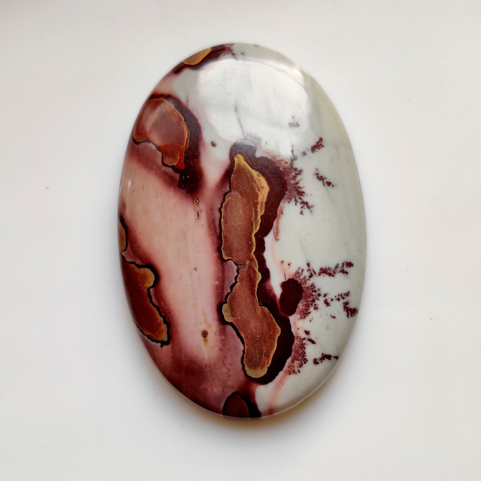 COFFEE BEAN JASPER Gemstone 56ct Oval Shape Coffee Bean Jasper Etsy