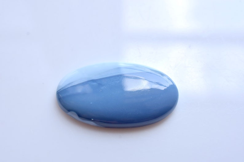 BLUE OPAL GEMSTONE 32CT High Quality Natural Blue Opal Smooth Cabochon Perfect Pendant Size Opal Jewelry Making Loose Gemstone Opal 37x22x5