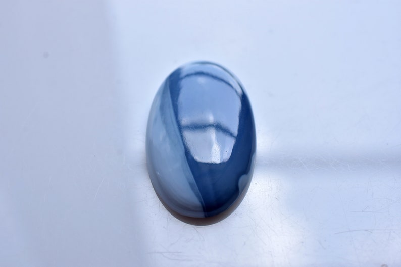 BLUE OPAL GEMSTONE 32CT High Quality Natural Blue Opal Smooth Cabochon Perfect Pendant Size Opal Jewelry Making Loose Gemstone Opal 37x22x5