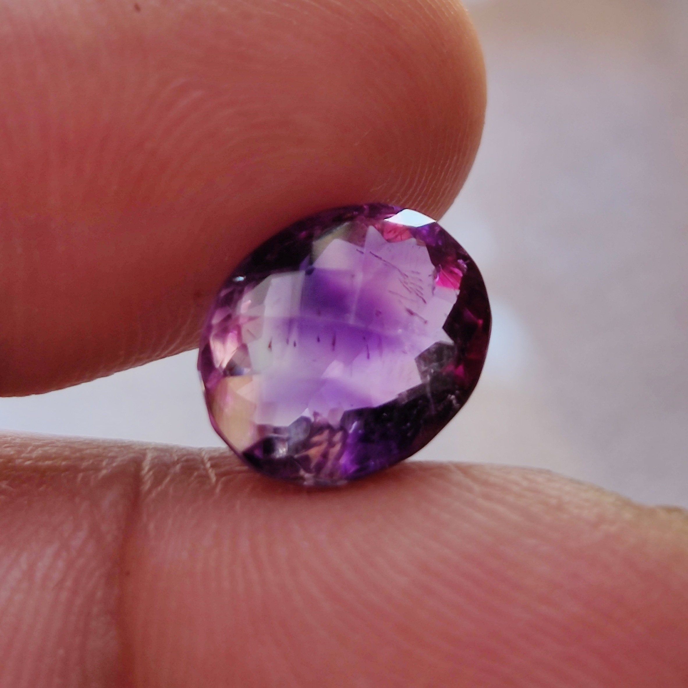 LOOSE AMETHYST GEMSTONE 4.90CT Natural Purple Designer Etsy