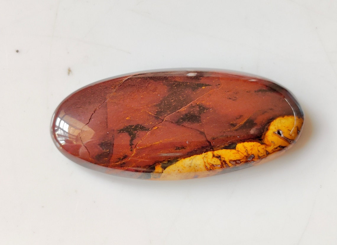 NATURAL DESERT SUNSET Jasper Cabochon Gemstone Jewelry 46CT Etsy