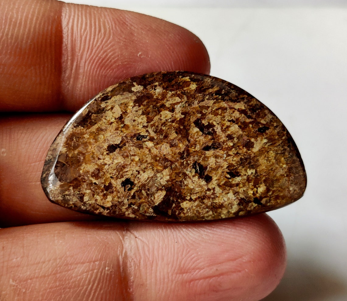 NATURAL BROWN JADE Cabochon Gemstone 38ct Brown Jade Fancy Etsy