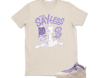 Camiseta Air con 10 hortensias, color tiza, uva silvestre, lavanda, Sayless, sudadera con capucha Jordan 10 hortensias a juego.