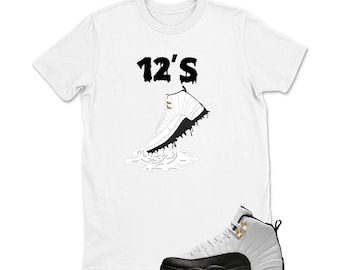 Dripping Shoe 12'S Shirt To Match Jordan 12 TAXI, Jordan 12 Taxi Sneaker Matching Shirt, Jordan 12 TAXI Youth & Adult T shirt