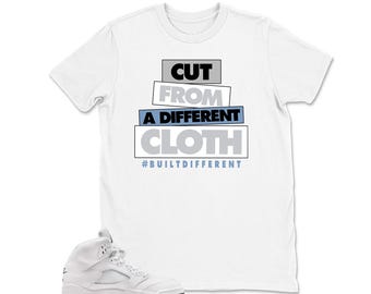 Camiseta a juego con las zapatillas Jordan 5 blancas metalizadas (modelo 2026), Camiseta a juego con las zapatillas Jordan 5 blancas metalizadas