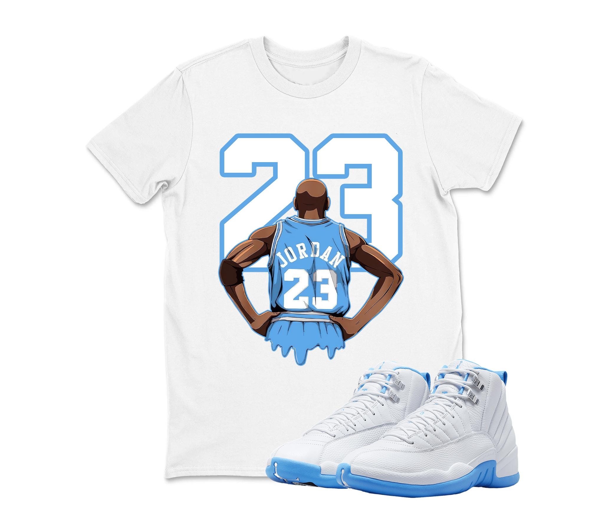 white gold jordan shirt