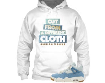 CLOTH Shirt to Match Jordan 4 Worn Blue, Jordan 4 Worn Blue Sneaker Match Shirt, Sail Gum Worn Blue Metallic Gold, Denim 4 Worn Blue T shirt