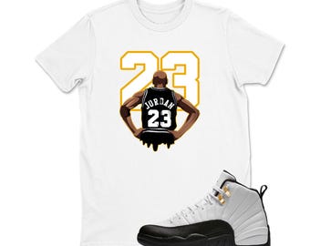 Number 23 Shirt To Match Jordan 12 TAXI, Jordan 12 Taxi Sneaker Matching Shirt, Jordan 12 TAXI Youth & Adult T shirt