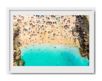 Wydruk St Ives | Plaża Porthgwidden | Wydruk artystyczny | Giclée | Plaża | Kornwalia | Morze