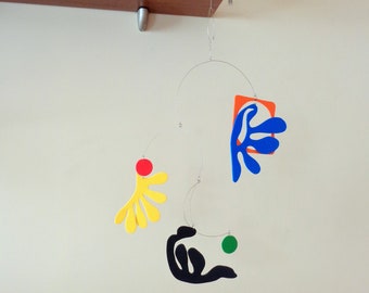 Matisse inspired art mobile, Foam Mobile baby kinetic, Matisse inspired art mobile,  Free Shipping,