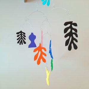 Matisse Inspired Art Mobile: Colorful Foam Kinetic Mobile